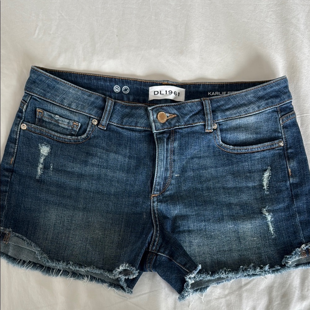 DL1961 Karlee Distressed Jean Shorts